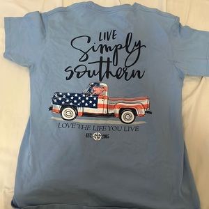 Simply Southern patriotic tee